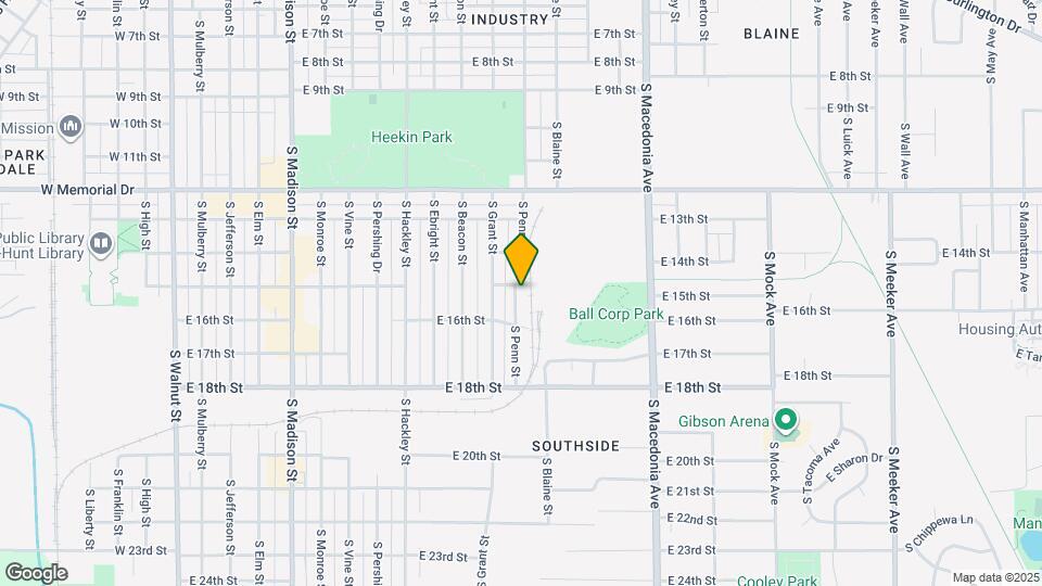 2202 S Penn St Map and Location Details