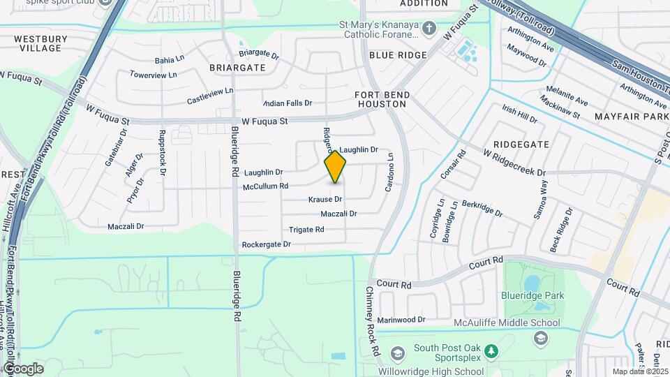 15907 Inwood Ln Map and Location Details