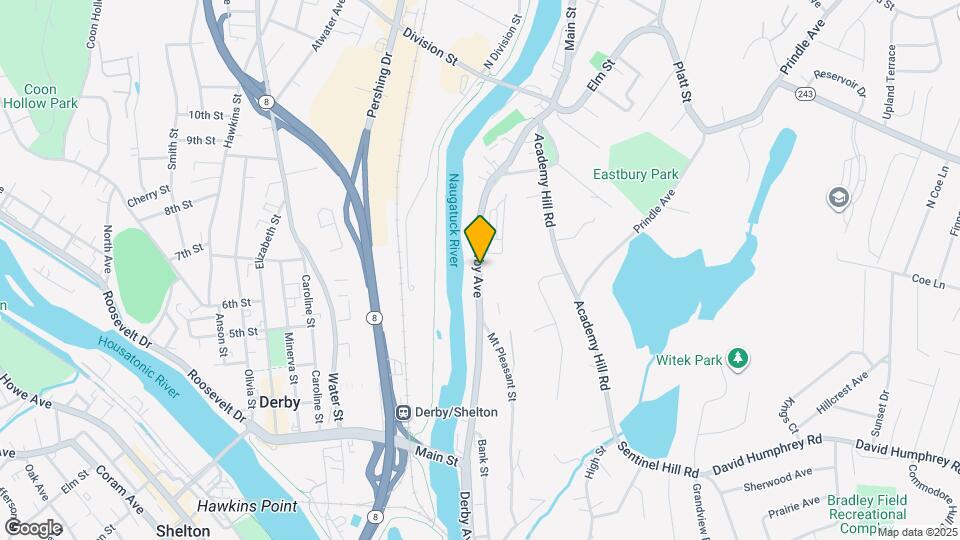 233 Derby Ave Map and Location Details