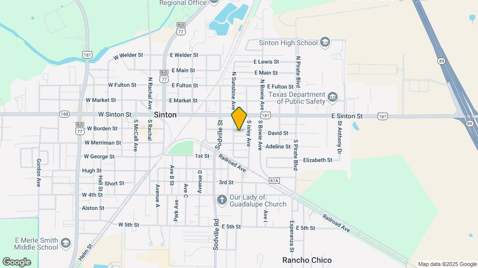 706 E Borden St Map and Location Details