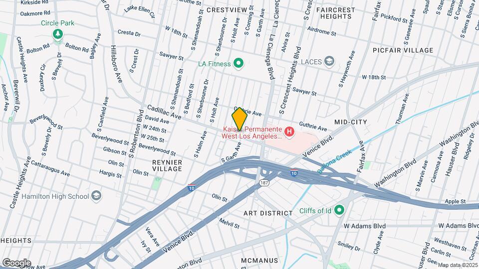 8641 Cadillac Ave Mapa y Detalles de la Ubicación