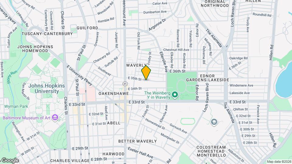 631 E 35th St Map and Location Details