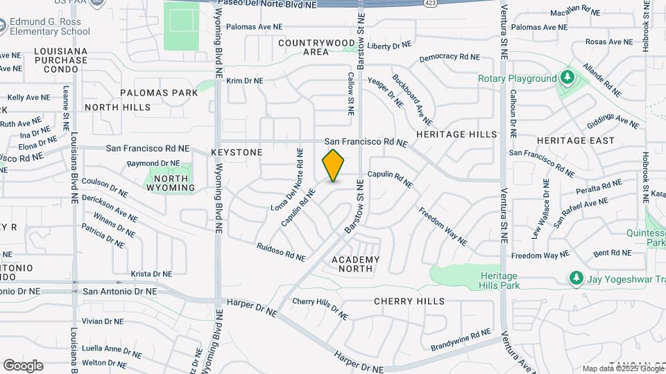 8221 Portales St NE Map and Location Details