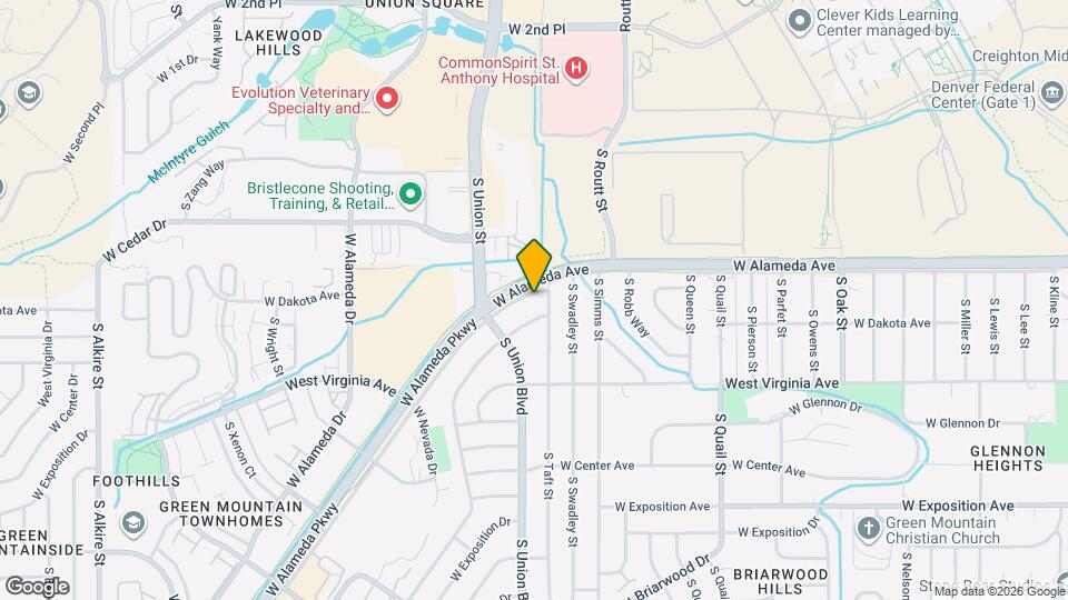 11920 W Alameda Pky Map and Location Details