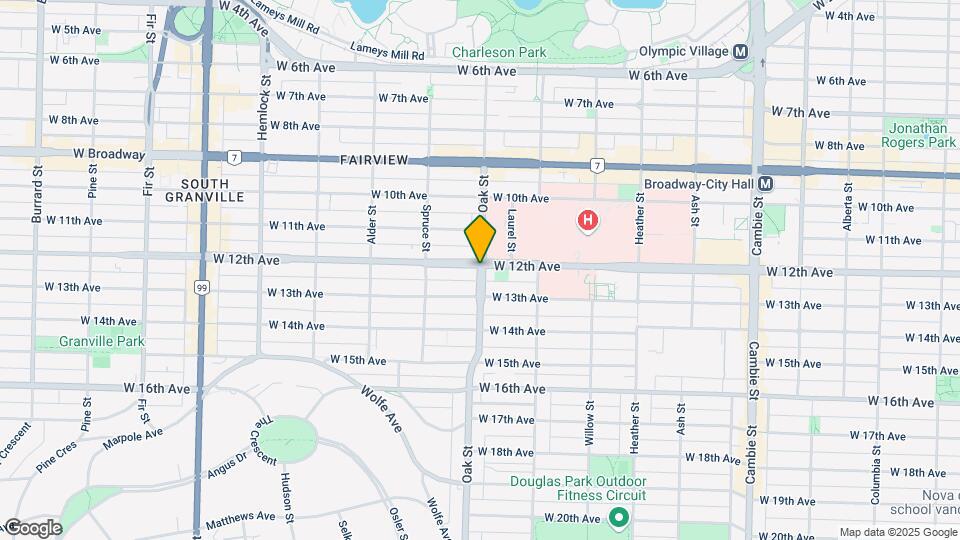 1006 W 12th Ave Map and Location Details
