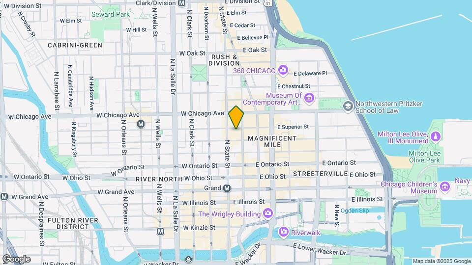 25 E Superior St, Unit 15T Mapa y Detalles de la Ubicación