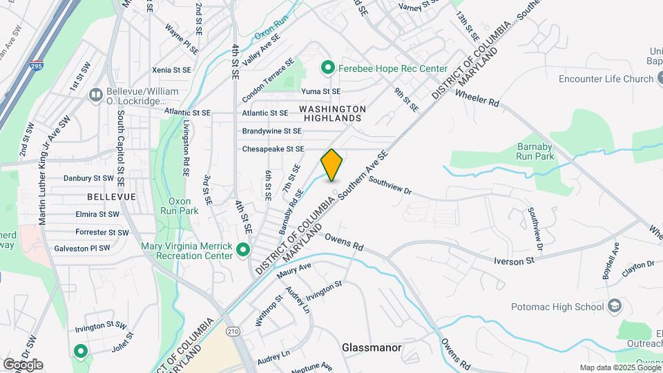 800 Southern Avenue Apartment Homes Map and Location Details