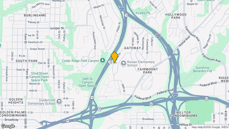 1735 Parrot St Map and Location Details