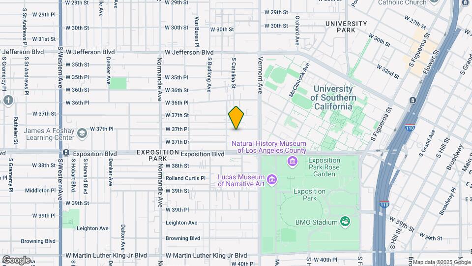 1164 W 37th Pl Mapa y Detalles de la Ubicación
