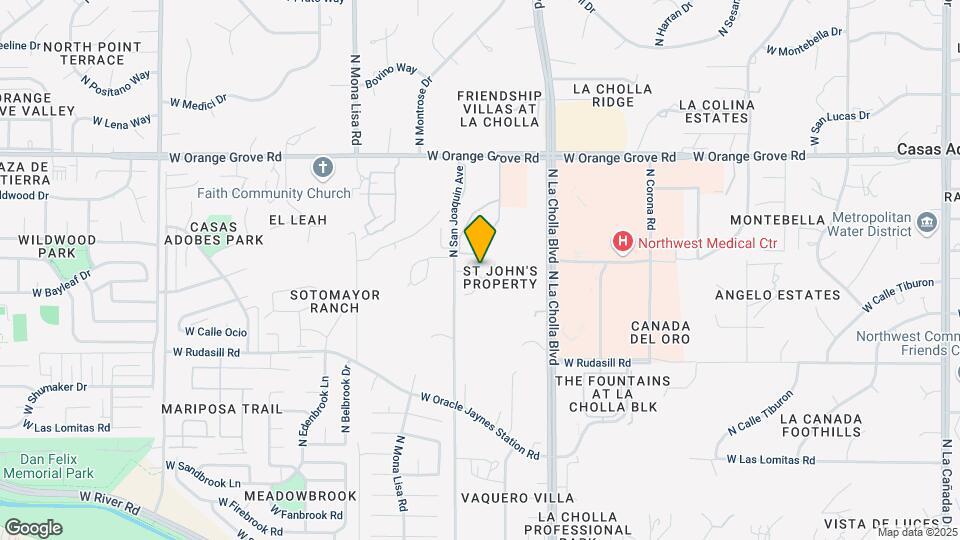 6161 N Placita San Agustin Map and Location Details