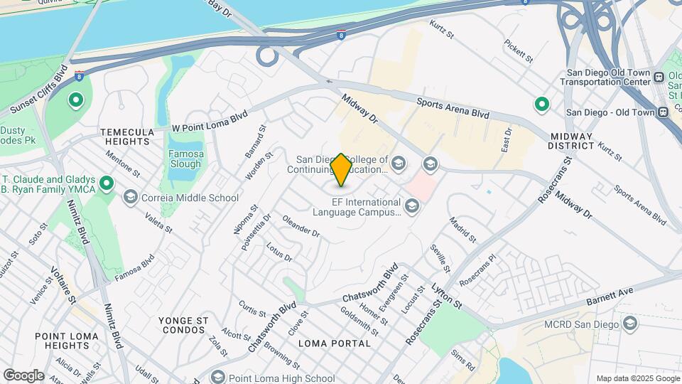 3626 Leland St Map and Location Details