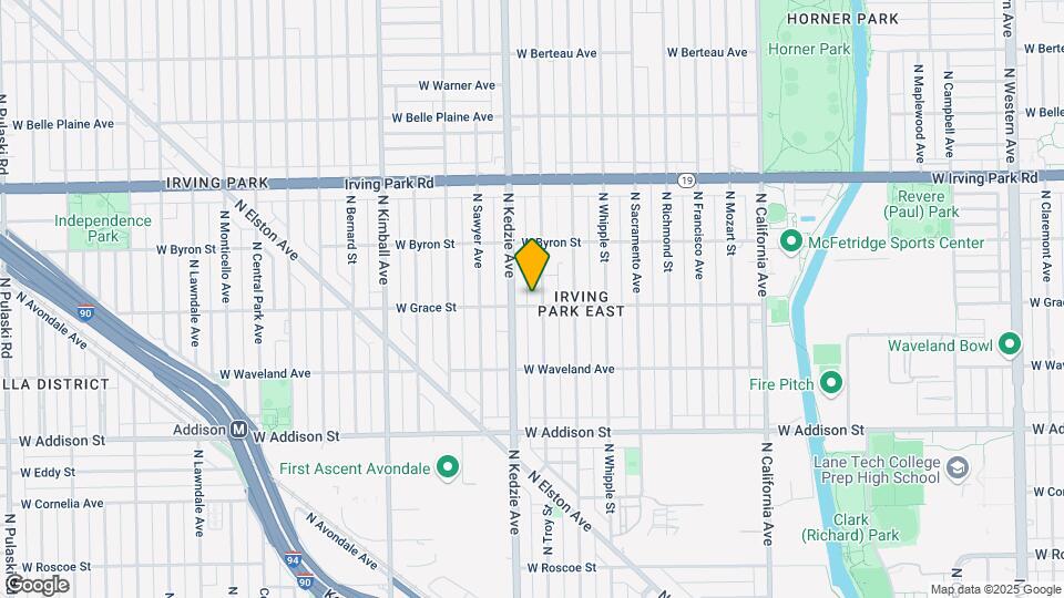 3800 N Troy St Map and Location Details