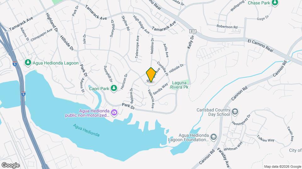 4866 Hillside Dr Map and Location Details