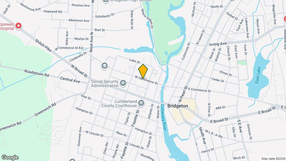 82 W Commerce St Map and Location Details