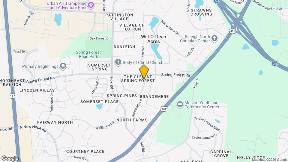 5810 Spring Glen Lane Map and Location Details