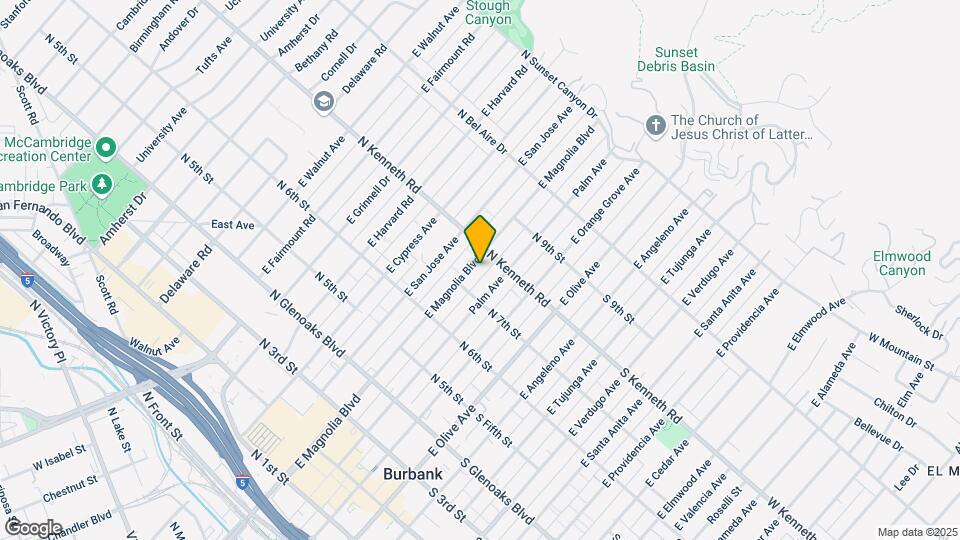 722 E Magnolia Blvd Mapa y Detalles de la Ubicación