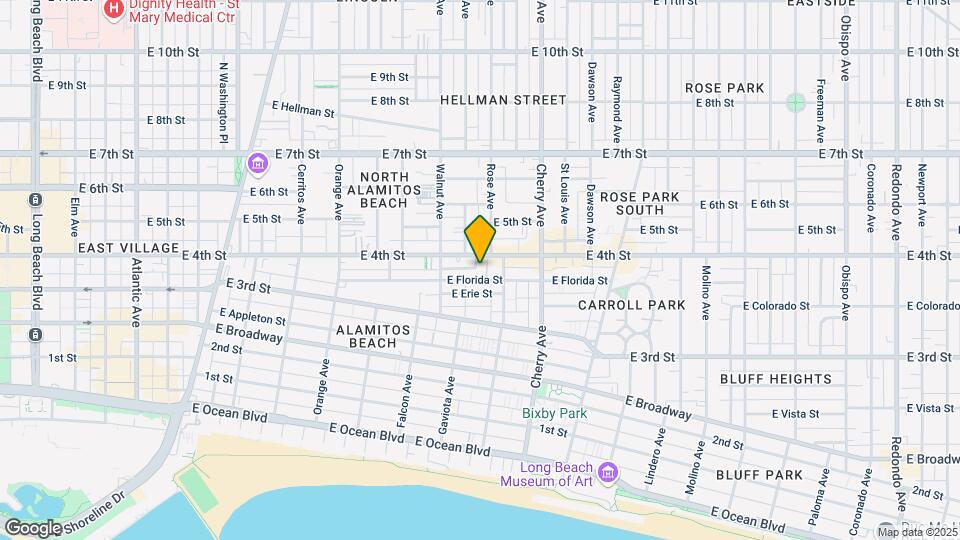 Normandie Villa-1724 4th St., Long Beach Map and Location Details