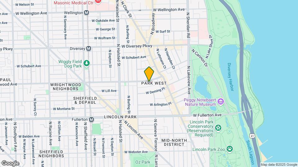 653 W Wrightwood Ave, Unit M07B Map and Location Details