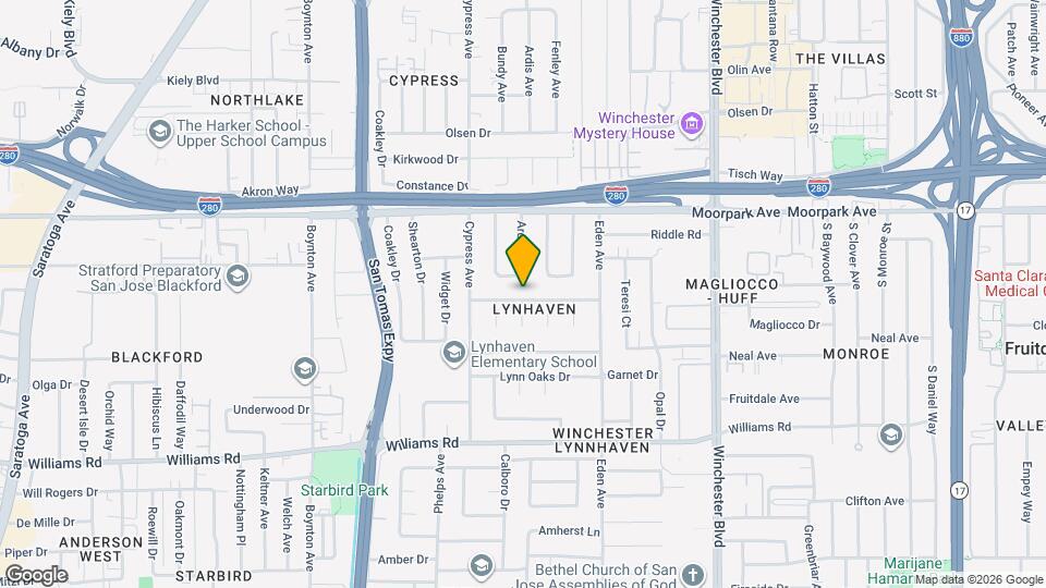 3403 Rosedale Dr Map and Location Details