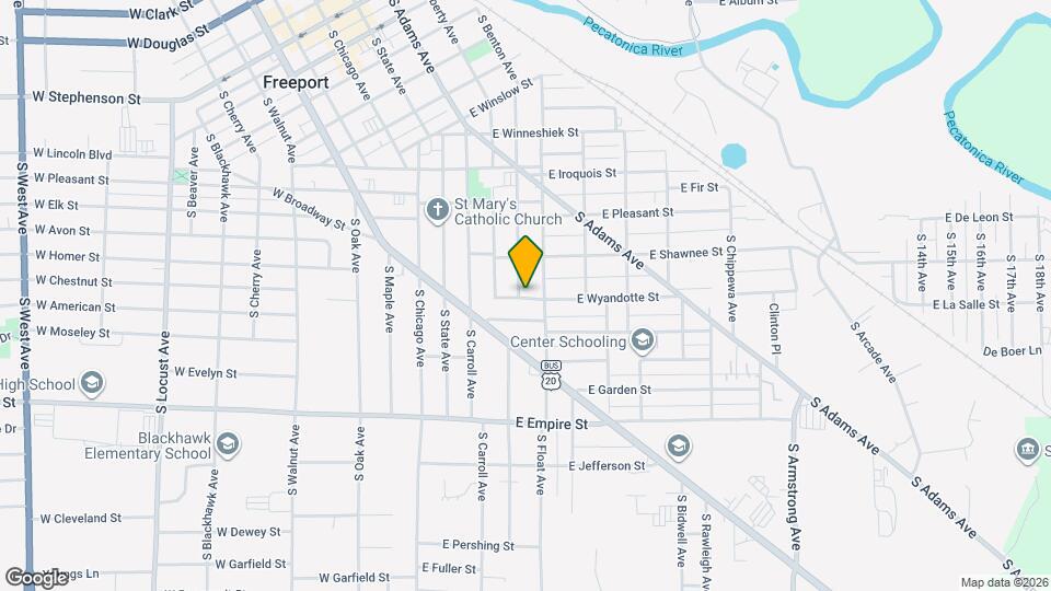 835 S Benton Ave Map and Location Details