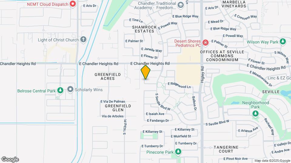 2828 E Ridgewood Ln Map and Location Details