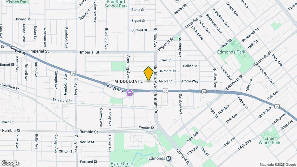 6832 Arcola St Map and Location Details