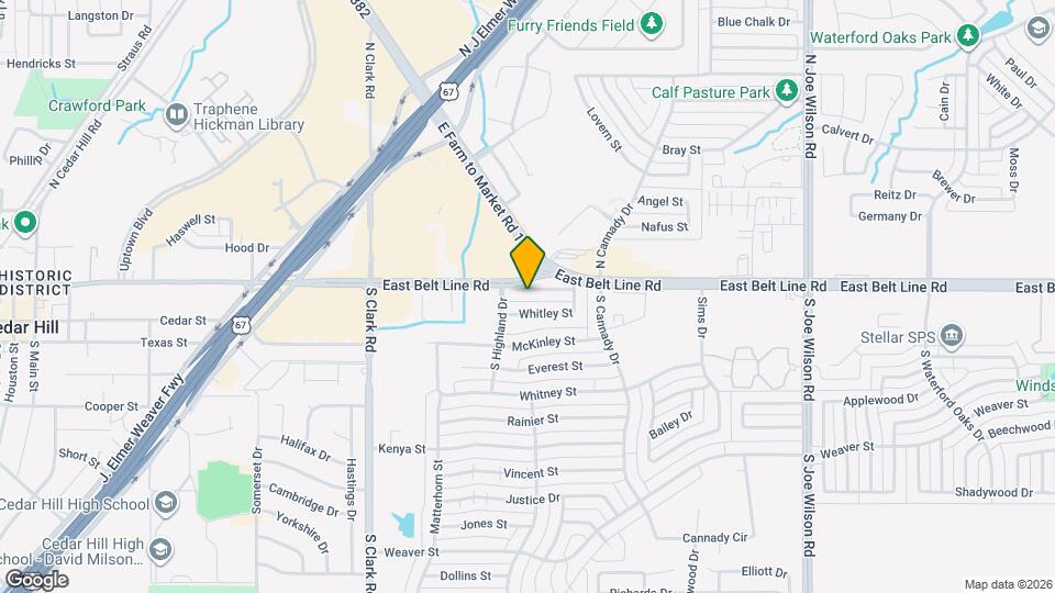 432 East Belt Line Rd Map and Location Details