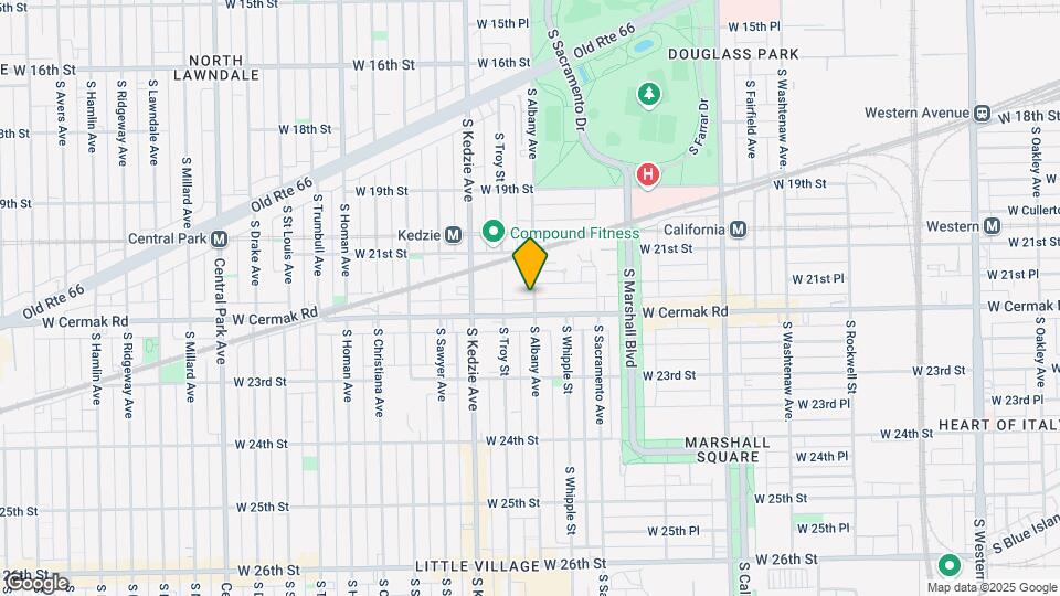 2142 S Albany St Mapa y Detalles de la Ubicación