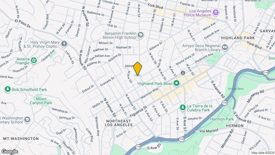 400 N Ave 54 Map and Location Details