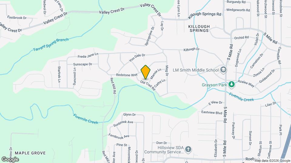 832 Old Trail Rd Map and Location Details