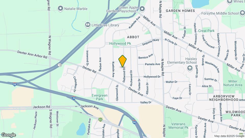 641 Dellwood Dr Mapa y Detalles de la Ubicación