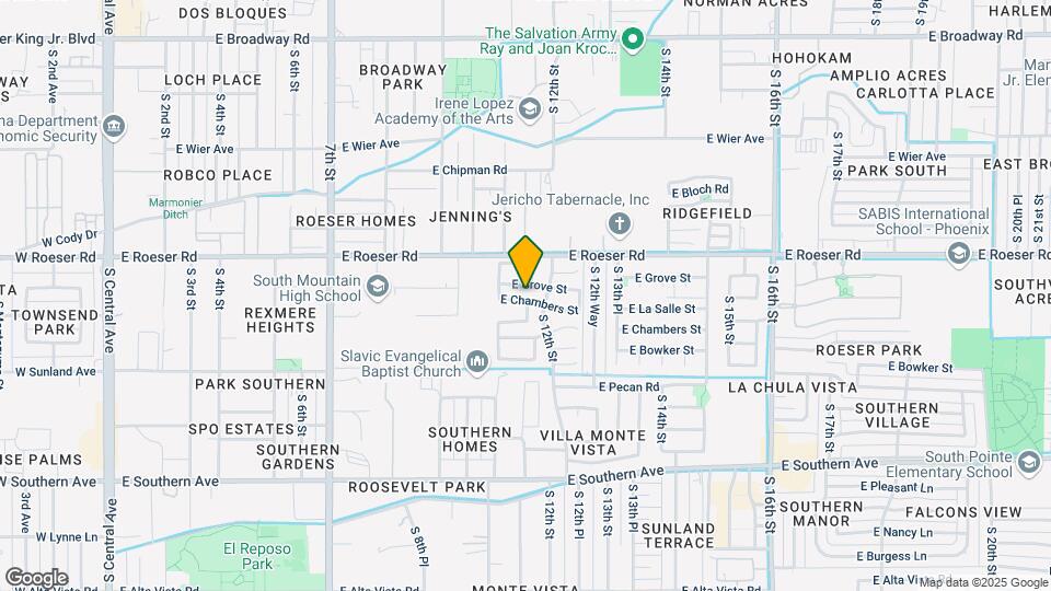 1026 E Chambers St Map and Location Details