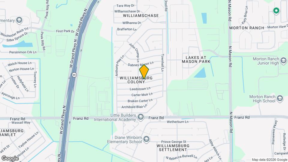 22622 John Rolfe Ln Mapa y Detalles de la Ubicación