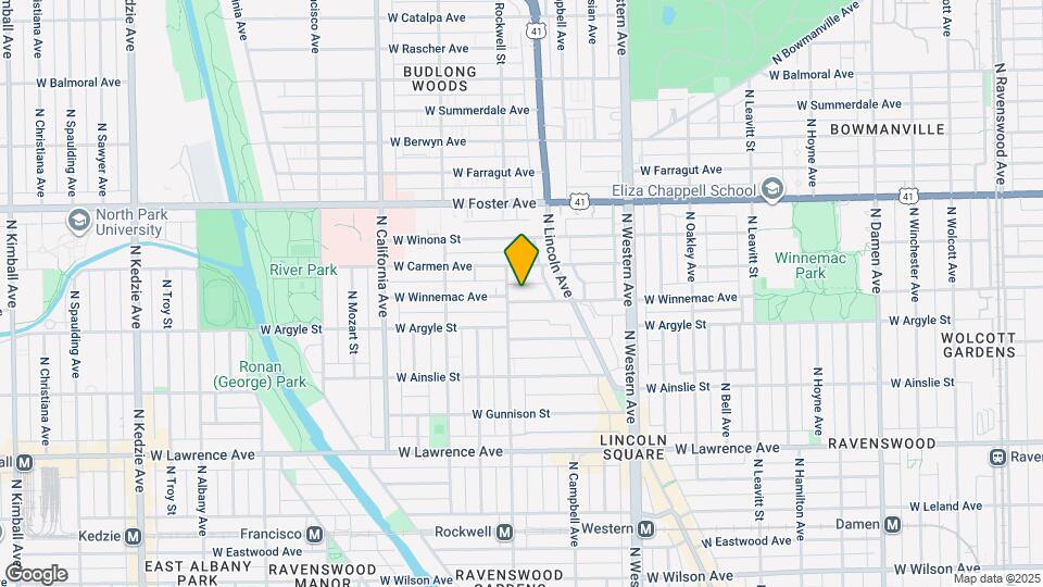 2550 W Winnemac Ave Map and Location Details