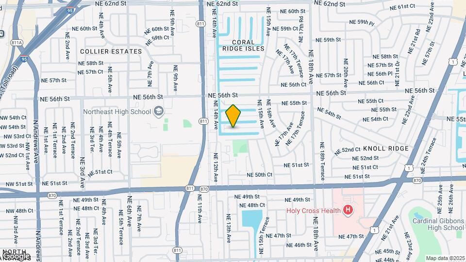 1424 NE 53rd Ct Map and Location Details