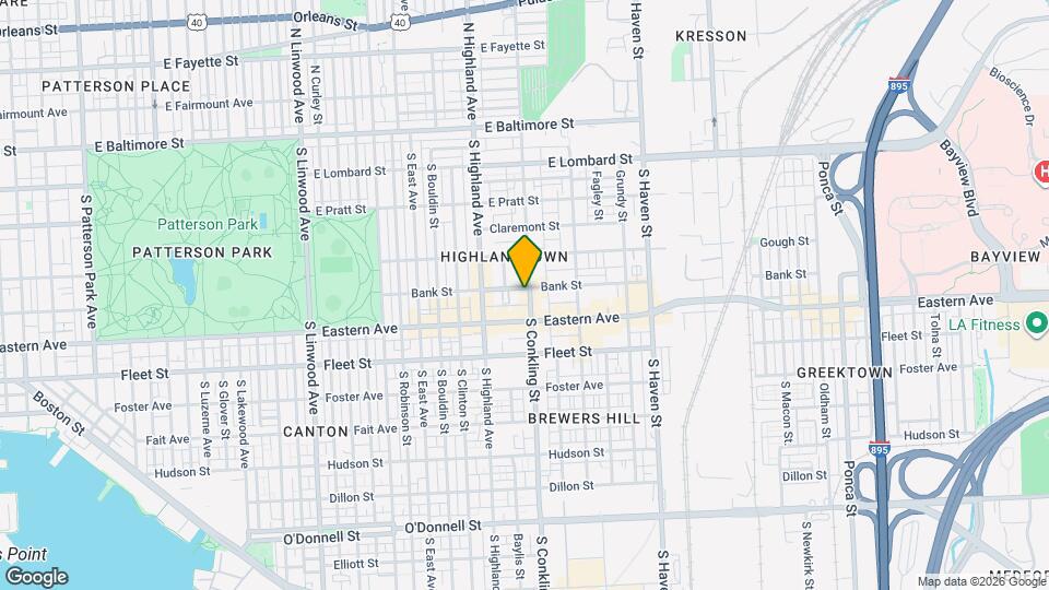 400 S Conkling St Mapa y Detalles de la Ubicación