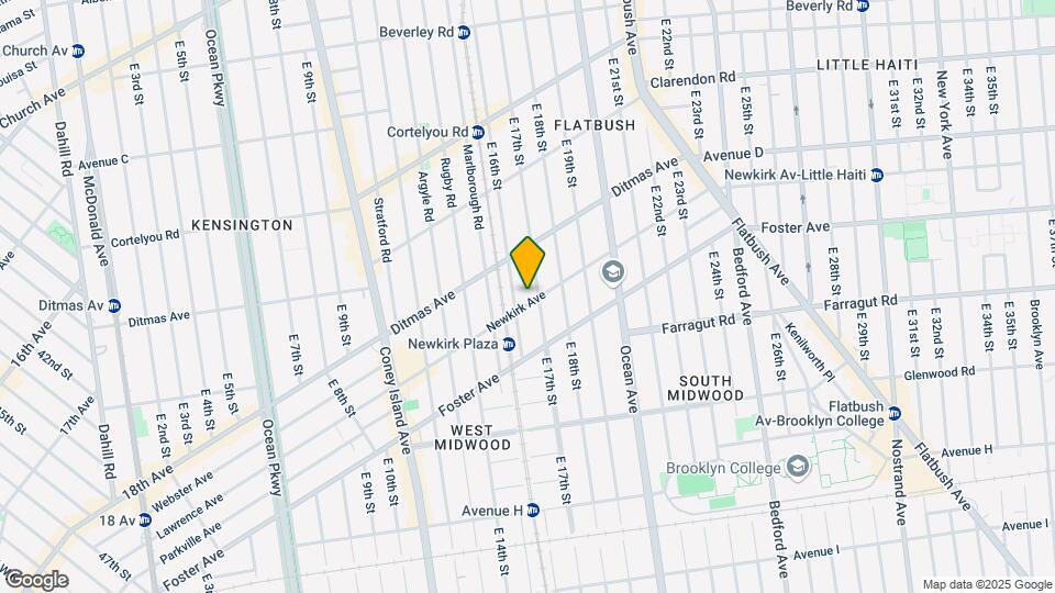 580 E 17th St Mapa y Detalles de la Ubicación