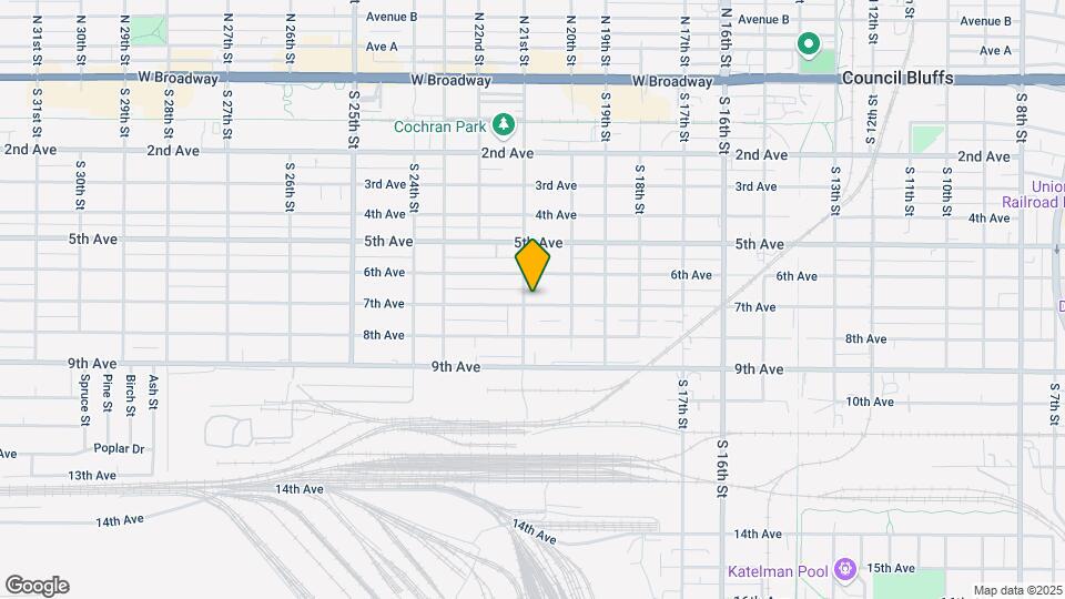 619 S 21st St Map and Location Details