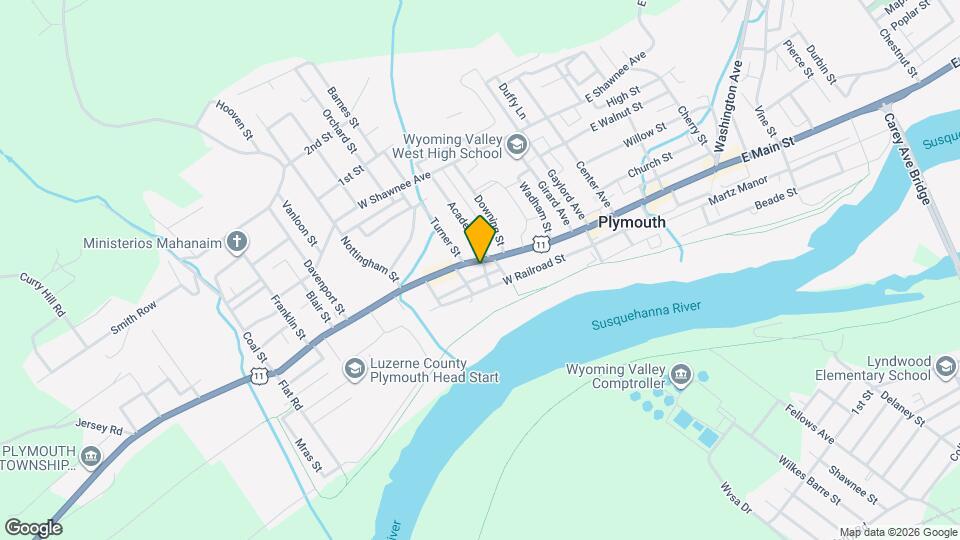 318 W Main St Map and Location Details