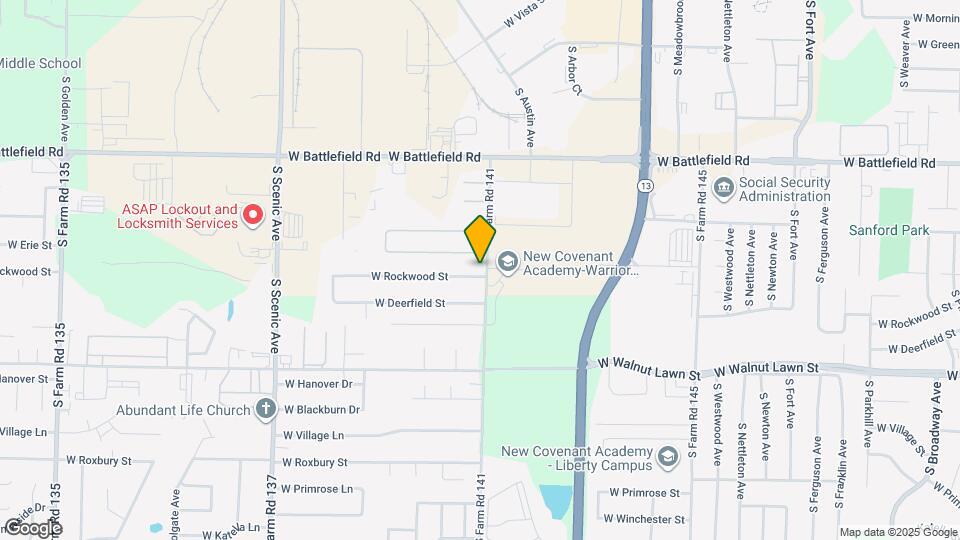 2205 W Rockwood St Map and Location Details