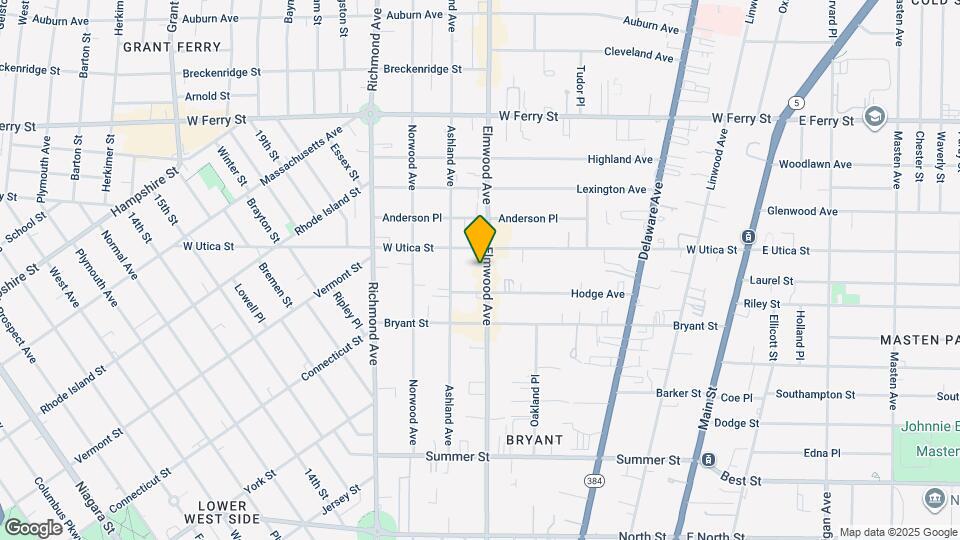500 Elmwood Ave Map and Location Details