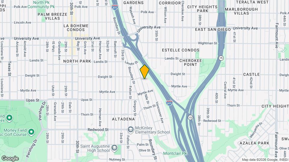 3577 Nile St Map and Location Details