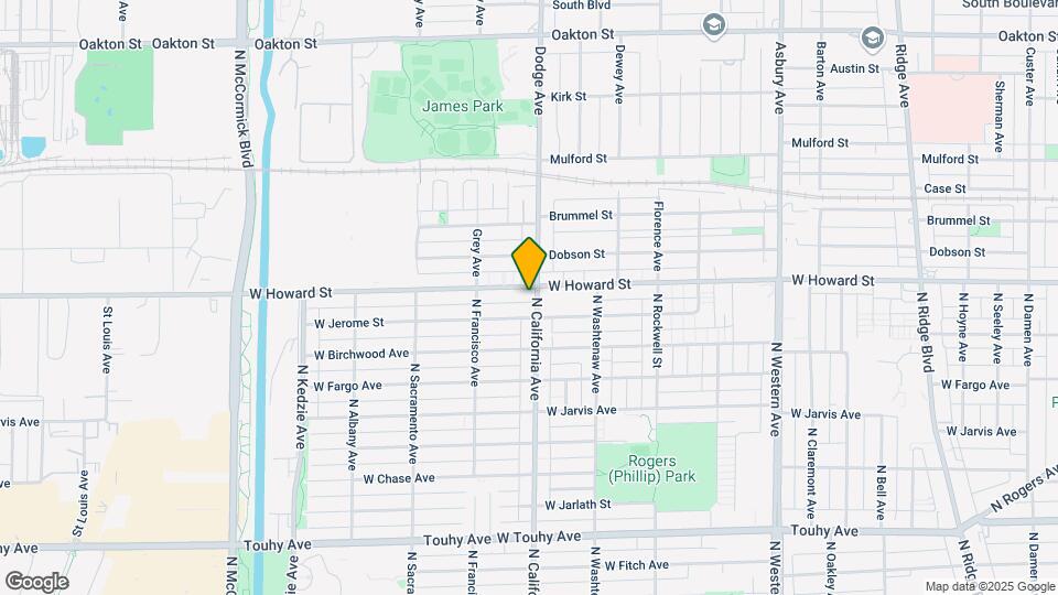 7554 N California Ave Mapa y Detalles de la Ubicación