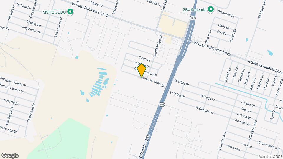 1302 Powder River Dr Map and Location Details