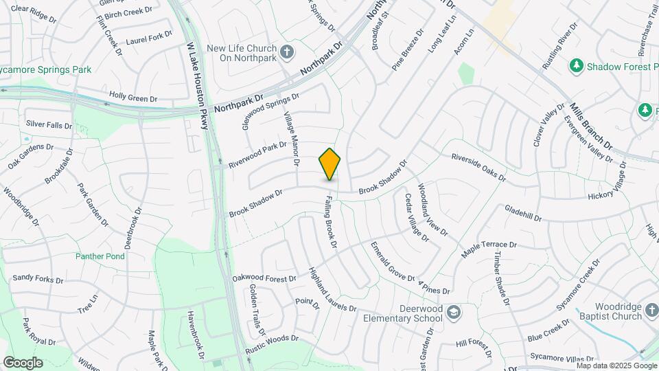 3815 Brook Shadow Dr Map and Location Details