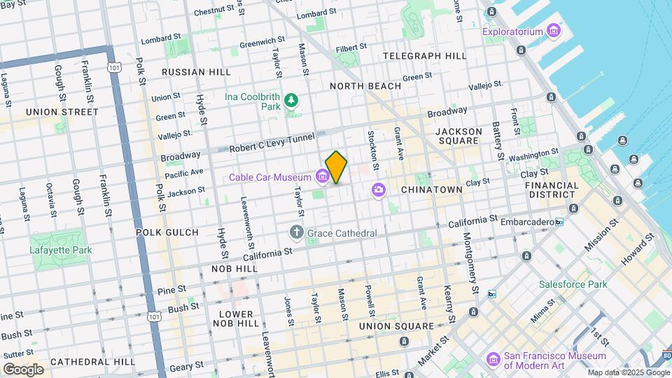 1055 Washington St Map and Location Details