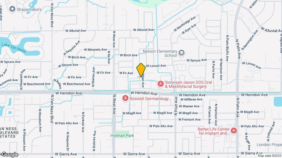 7093 N Teilman Ave Map and Location Details