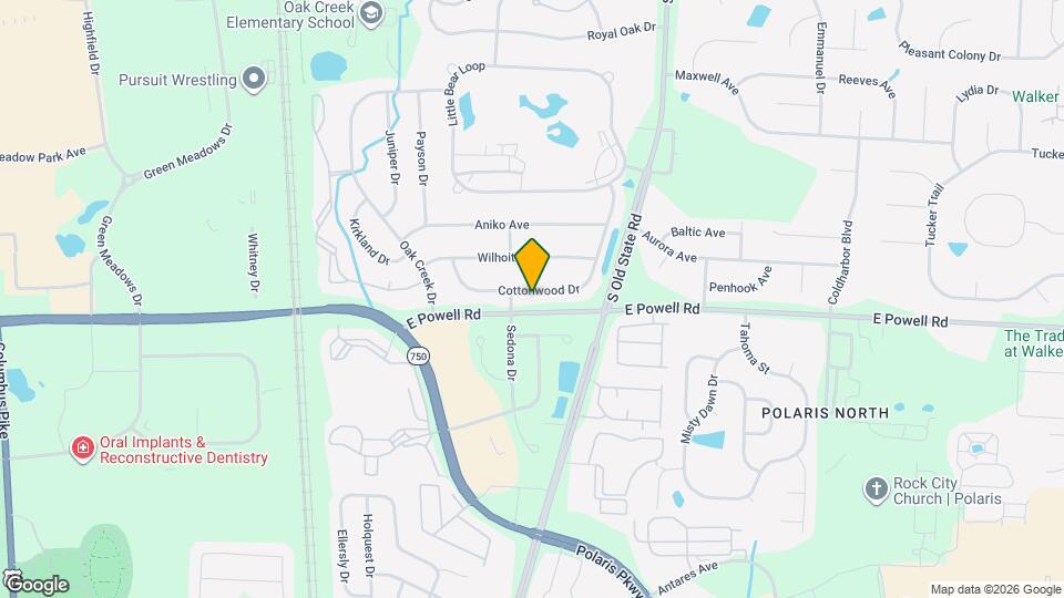 1510 Cottonwood Dr Map and Location Details