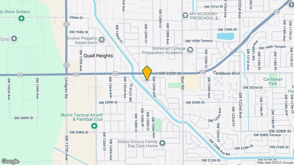 13001 SW 191t Ter-Unit -o Map and Location Details