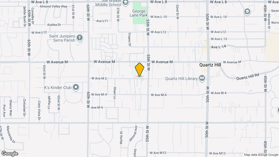 5527 W Avenue M2 Map and Location Details